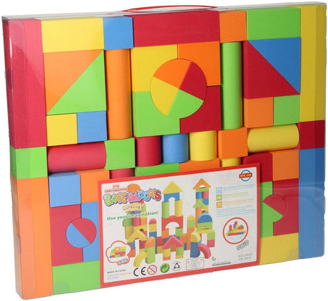 Lobbes speelgoed bv foam speelblokken, 63dlg.