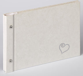 Walther SBL-210-W Sinfonia Wedding Forever – Hochzeitsalbum – 26,5 x 19 cm – Weiß