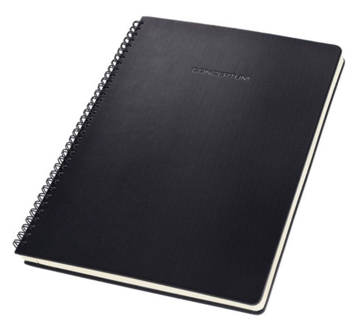 Sigel – Spiralnotizbuch – Conceptum – A4 – Schwarz – Hardcover – 160 Seiten – Linie – 80-Gramm-Papier – si-co821