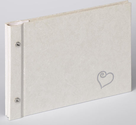 Walther SBL-210-W Sinfonia Wedding Forever – Hochzeitsalbum – 26,5 x 19 cm – Weiß