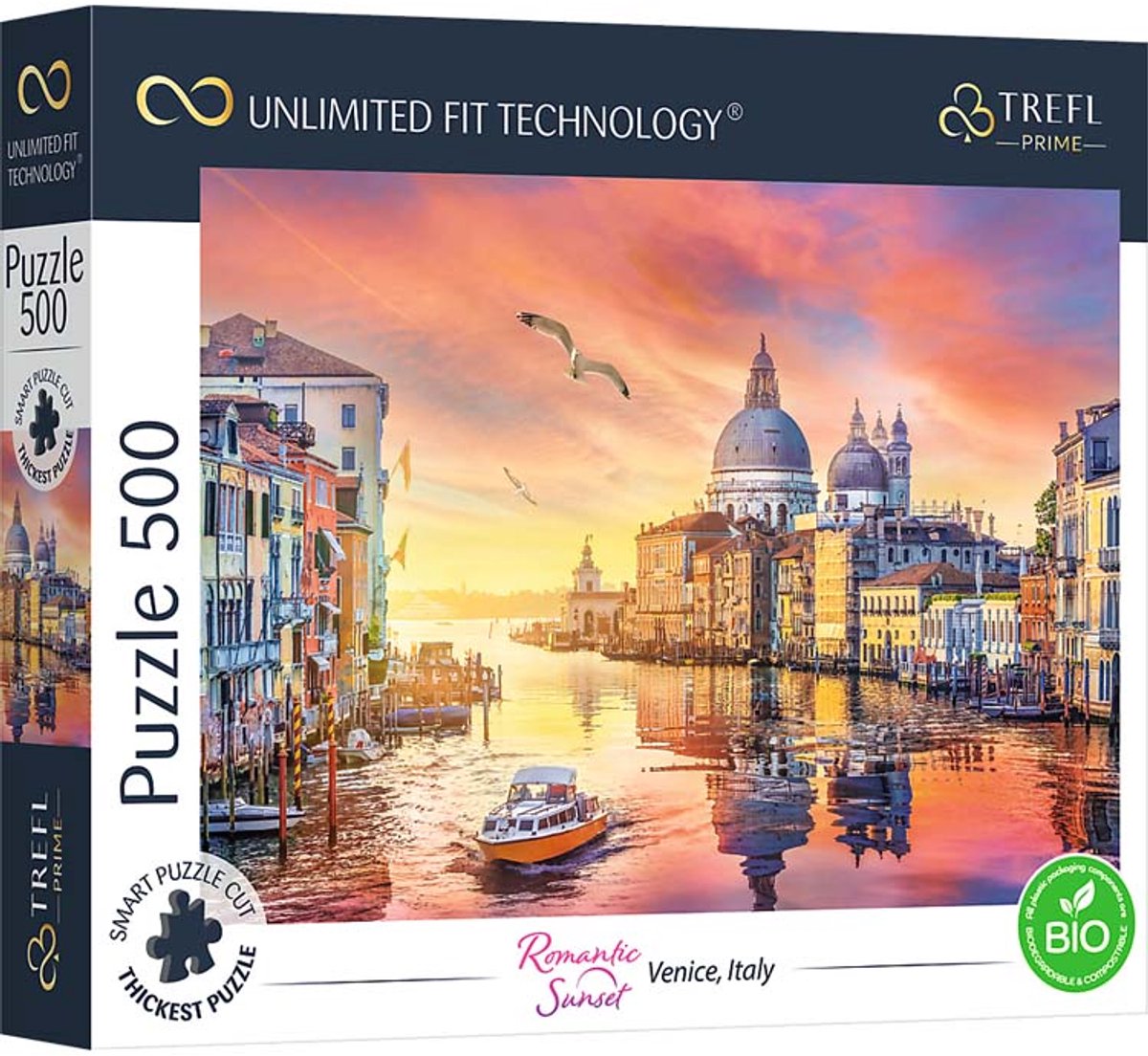 Trefl Puzzle Venedig 500 Teile – bunter Karton FSC.