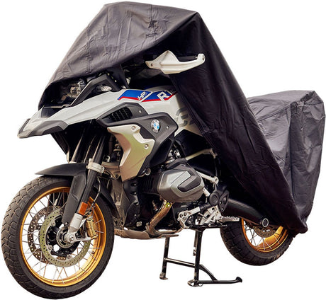 Ds Covers Alfa Motorradabdeckung außen – wasserdichte Motorradabdeckung – regenwetterbeständig – Größe L –
