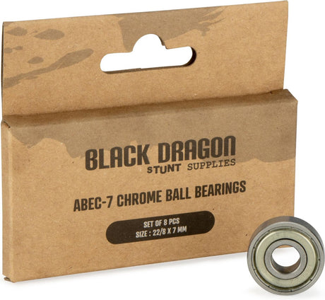 Black Dragon Kugellager – 8 Stück – Abec 7 – Chrom
