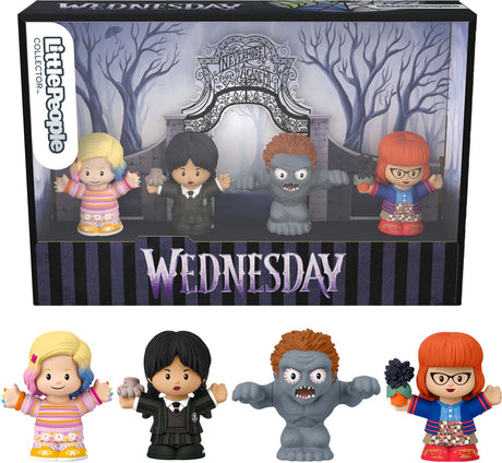 Fisher-Price Little People Collector Wednesday-Sondereditionsset für Erwachsene und Fans – 4 Figuren