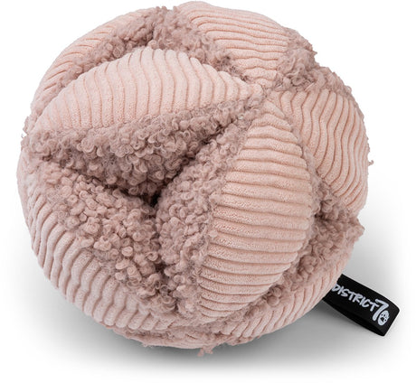 District 70 Bobby – Schnüffelball für Hunde | regt das Fährtenverhalten und die geistige Herausforderung an – rosa – groß ø19 cm l
