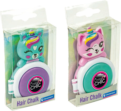 Clementoni - Crazy Chic - Haarkreide - Einhorn - Lila Grün - ab 6 Jahren