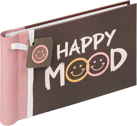Walther ma-133 Happy Mood – Mini-Einsteckalbum mit Spirale – 36 Fotos 10 x 15 cm – braun