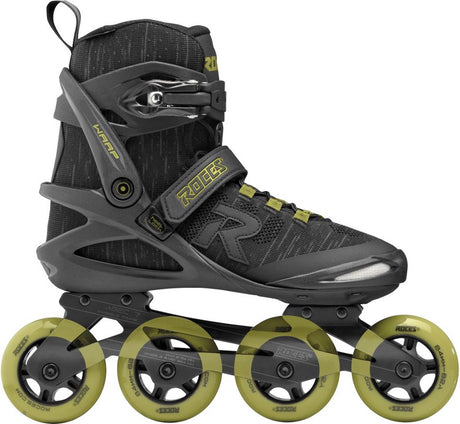 Roces Warp Thread TIF 84 Inline-Skates Unisex – 4x84mm Rollen – Fitness-Inline-Skates – Schwarz Grün – Größe 46
