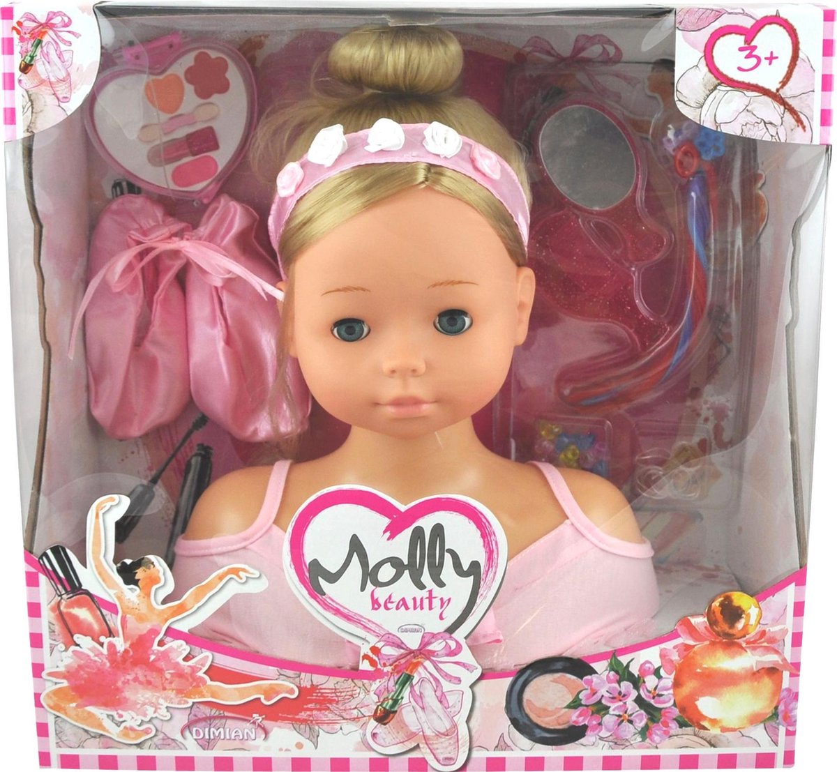 Dimian Friseurkopf mit Make-up – Molly Ballerina.