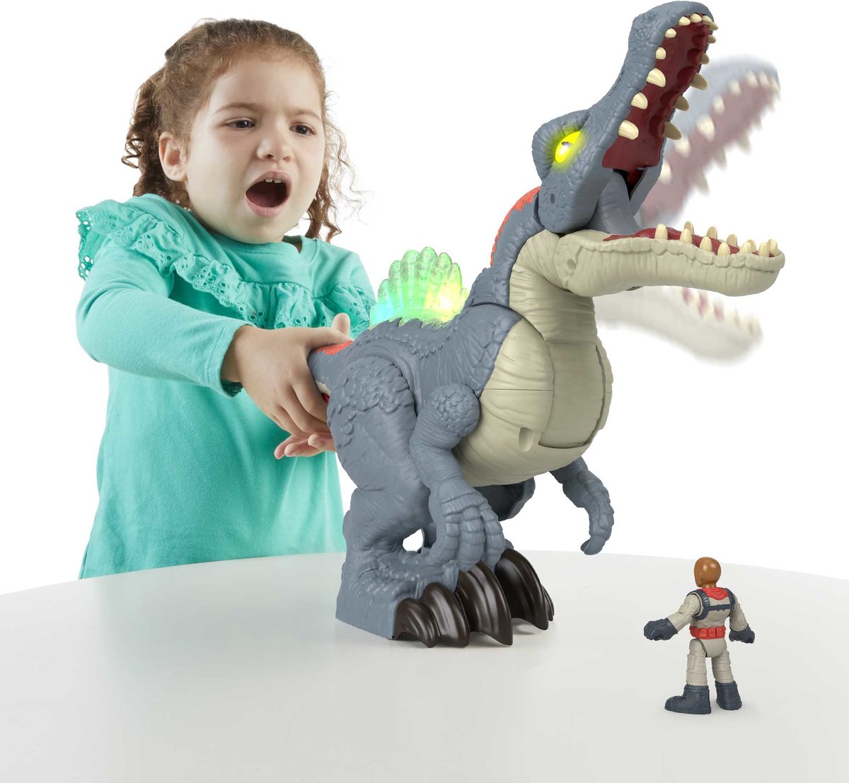 Jurassic World Imaginext Ultra Snap Spinosaurus mit Licht und Ton