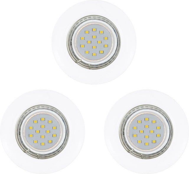 Eglo peneto - inbouwspotje - led - ø78mm. - wit - set 3 spots - inclusief lichtbronnen