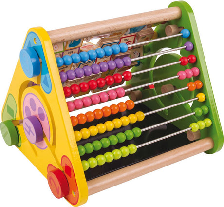 Bigjigs Spielzeugabakus mit Buchstaben und Tafel – grünes Spielzeug