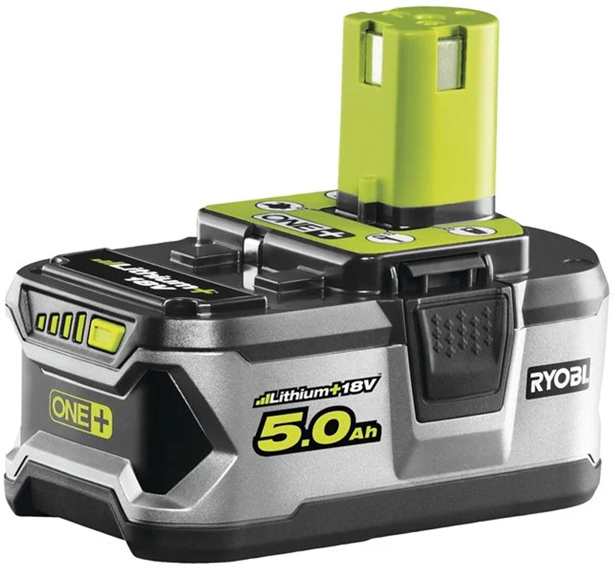 Ryobi RB18L50-Serie – Lithium+-Akku – 18 V – 5,0 Ah – Intellicell-Technologie