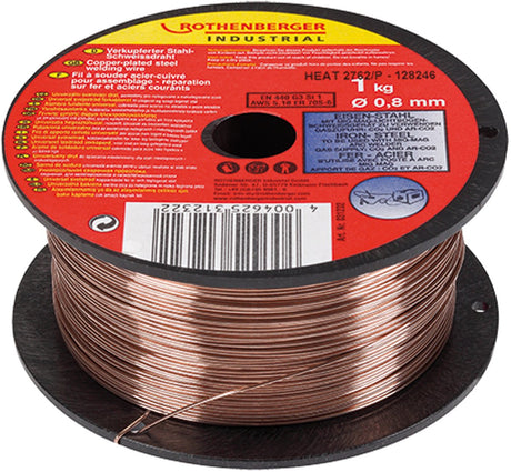 Rothenberger Mig-Schweißdraht 0,8 mm 1 kg – rot031232 rot031232