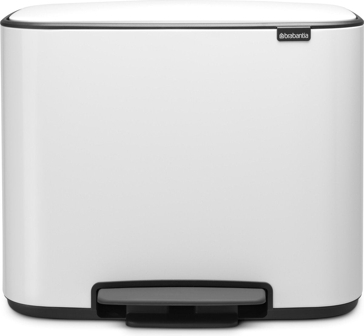 Brabantia Bo Abfallbehälter – 11 + 23 Liter – Mülltrennung – Weiß