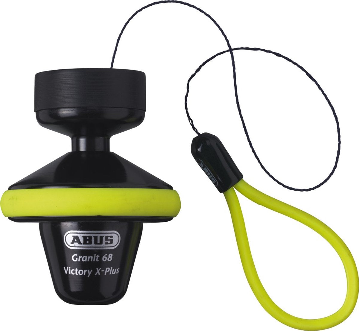 Abus Granit Victory X Plus 68 Roll-Up-Scheibenbremsschloss grün, schwarz 1,4 cm