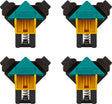 Wolfcraft - Eckzwingen 4 Stück - Eckzwingen-Set - Eckklemmzwingen - 8626000