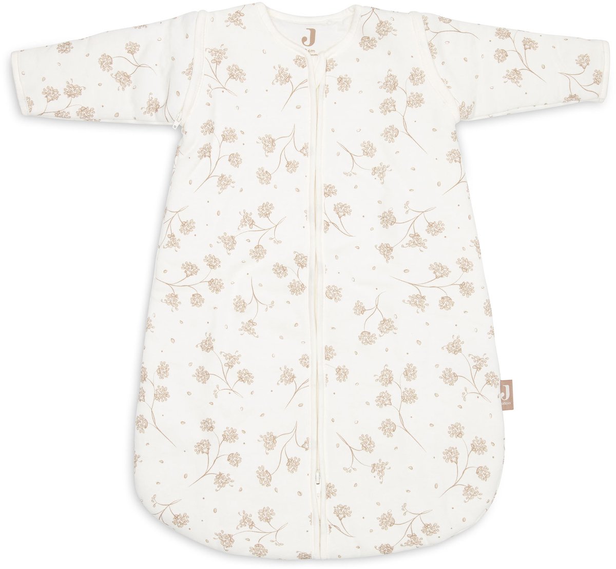 Jollein slaapzak baby met afritsbare mouw rond 60cm - leafy dreams