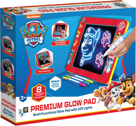 Paw Patrol – Premium Glow Pad – magisches Zeichenbrett – mehrfarbig