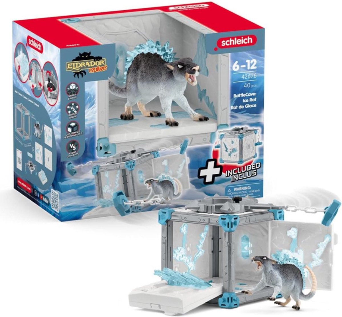 Schleich Eldrador Battlecave Eisratte