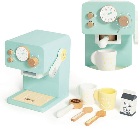 Classic World Kaffeemaschine aus Holz, 7-teilig.