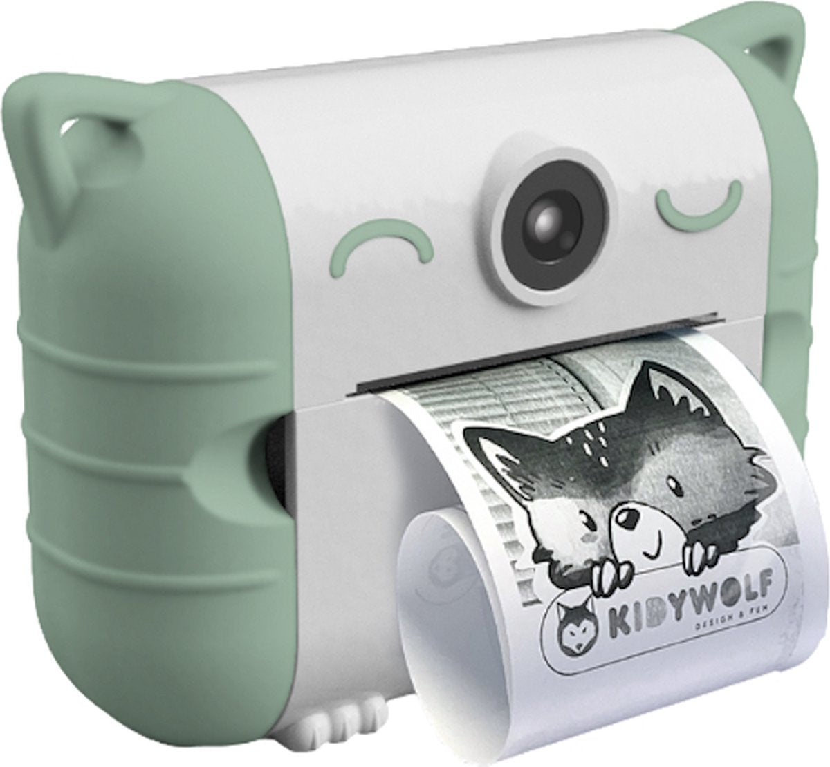 Kidywolf kidyprint grüne Wärmebild-Kinderkamera – Sofortbildkamera für Kinder mit Direktdruck – 5+