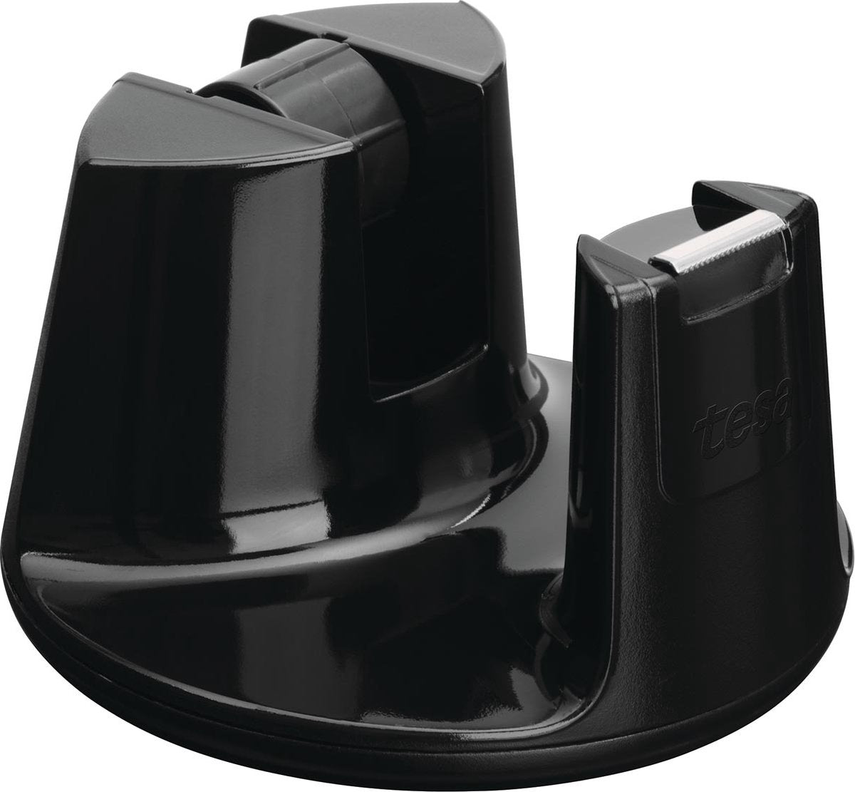 Tesa plakbandhouder easy cut® compact + 1 rol plakband invisible 33mx19mm zwart