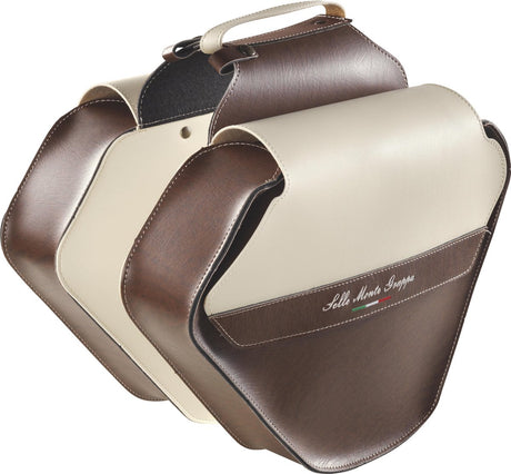 Monte Grappa Doppelbeutel 17,5l Fashion Skay Dunkelbraun Creme