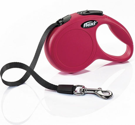 Flexi New Classic Tape - Hundeleine - Rot - S - 3 m (<12kg)