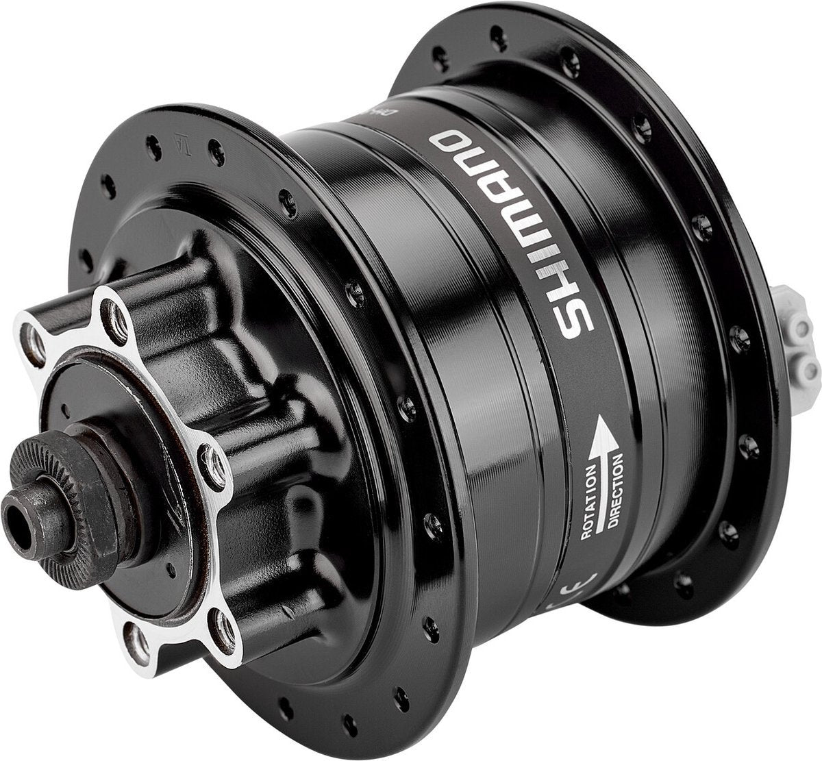 Shimano dh-3d32 Nabendynamo 6-Loch-Schnellspanner – Schwarz – 36 Löcher