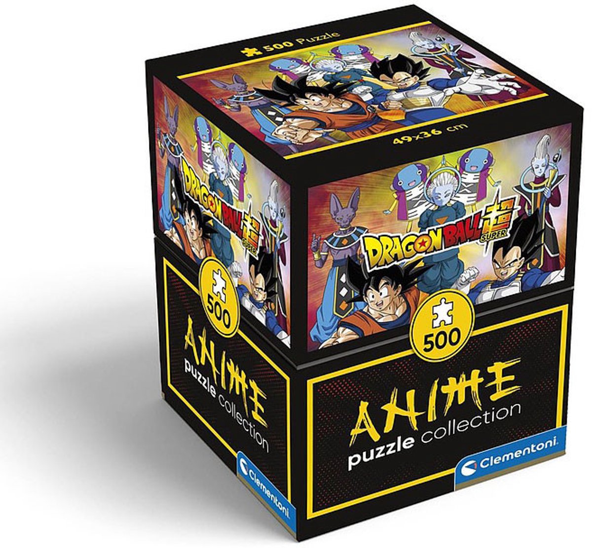Clementoni – Puzzle – 500 Teile – Dragonball – Anime-Sammlung – Würfel – Puzzle für Kinder und Erwachsene