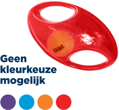 Kong jumbler football - hondenspeelgoed - m-l - assorti - ø18 cm