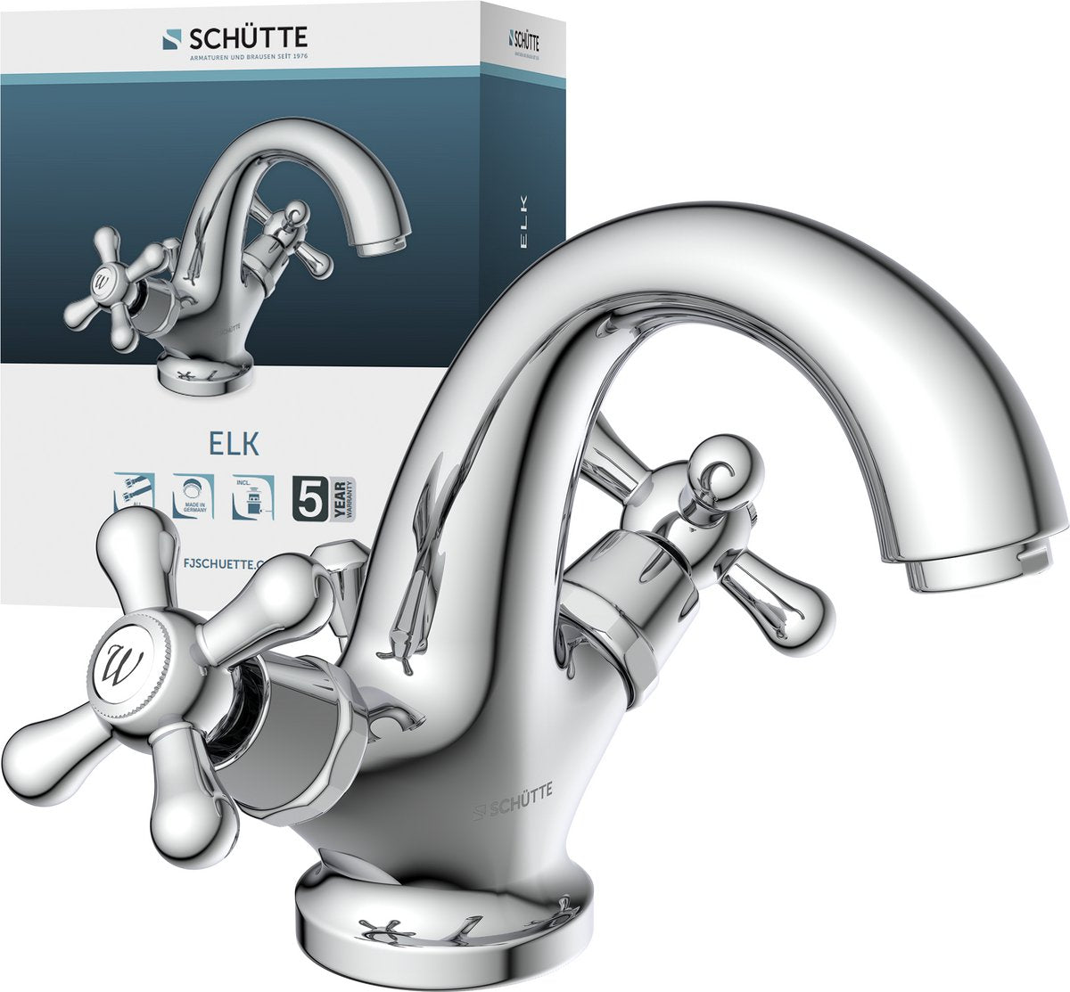 Schütte Schütte Washbeer Mixer Zwei -Buttons jeweils verchromt -gelangt