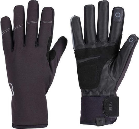 Bbb cycling coldshield fietshandschoenen winter - 5 - 10 ℃ - winddichte wielrenhandschoenen - waterproof fietshandschoenen heren dames - touchscreen compatibel - zwart - maat xl - bwg-37 xl