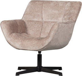 Woood Wibo Drehsessel – Chenille – Taupe – 94 x 71 x 83