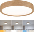 Paulmann Selection Badezimmer LED Deckenleuchte Tega IP44 weiß Schalter 1200lm 230V 22,5W Holzoptik