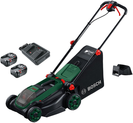 Bosch Green Bosch – Rotak18V2-38 – Akku-Rasenmäher – 38 cm – 2 x 18 V, 4,0 Ah