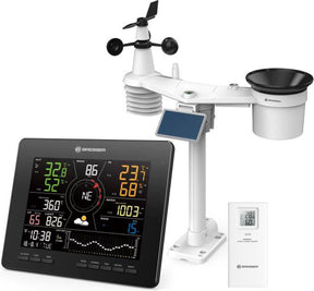 Bresser weerstation - wlan 4cast - 7-in-1 sensor met solarpanel - met uitgebreide meetgegevens