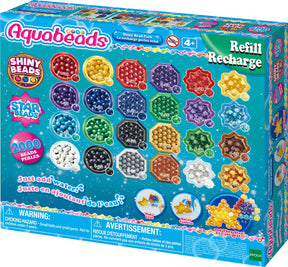 Aquabeads Nachfüllpackung Glanzperlen – 2000 Perlen in 24 Farben