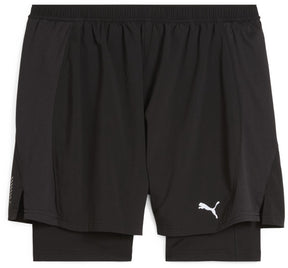 Puma m run velocity 2in1 short heren sportbroek - black