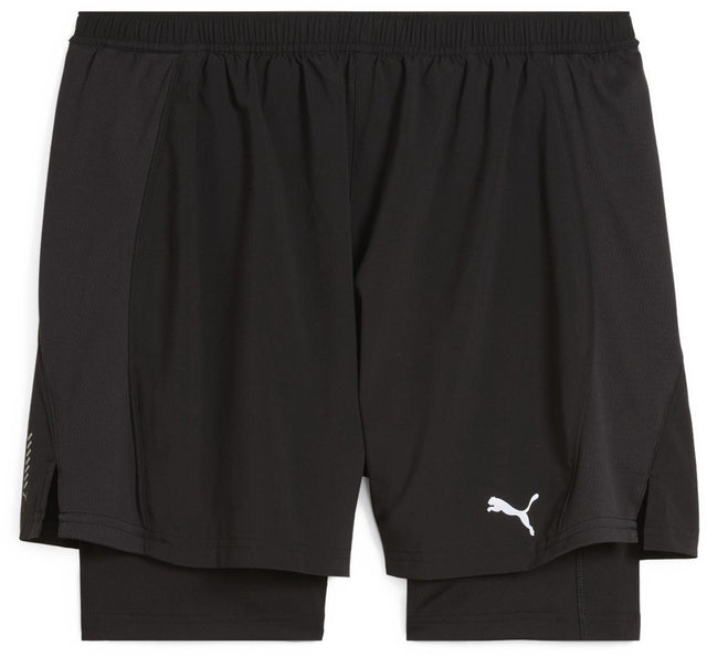 Puma m run velocity 2in1 short heren sportbroek - black