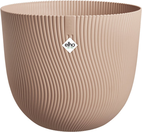 Elho Sereh rund 30 – Blumentopf für drinnen und draußen – 100 % recycelter Kunststoff – ø 29,5 x H 25,3 cm – kühler Ton