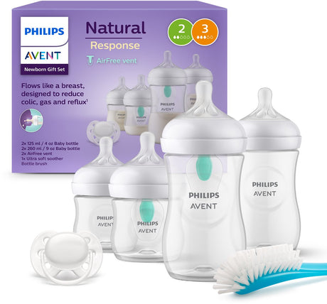 Philips Avent Natural Response Flasche – Starterset für Neugeborene – Kunststoff – Anti-Kolik-Sauger – SCD657 11