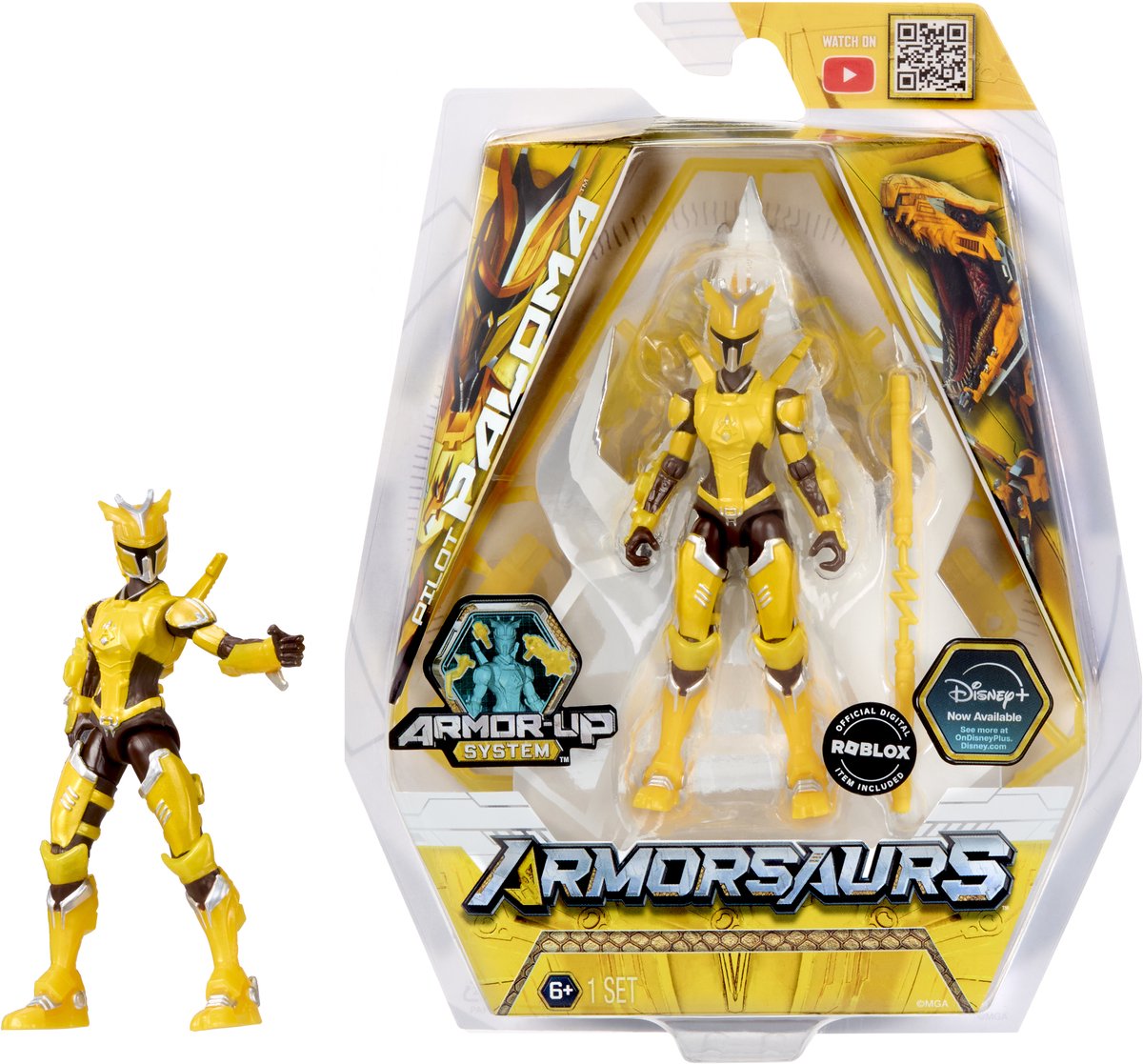 Armorsaurs -actiefiguurtje velociraptor-bestuurder (paloma silva)