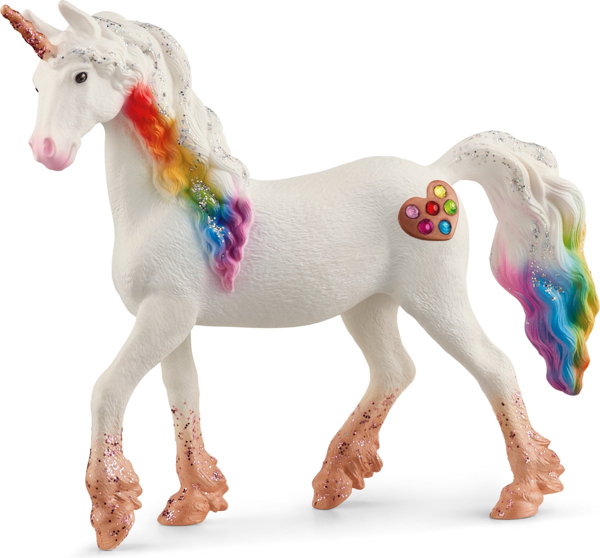 Schleich Bayala Spielfigur - Regenbogen-Einhorn Stute - Fantasy, Einhorn-Kinderspielzeug - 70726