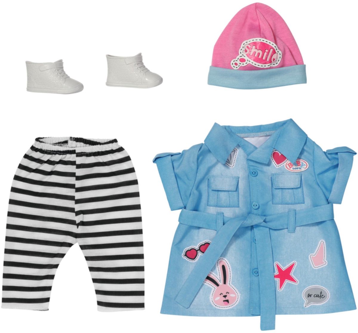 Baby born Deluxe Jeanskleid - Puppenkleidung 43 cm