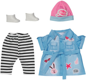 Baby born Deluxe Jeanskleid - Puppenkleidung 43 cm