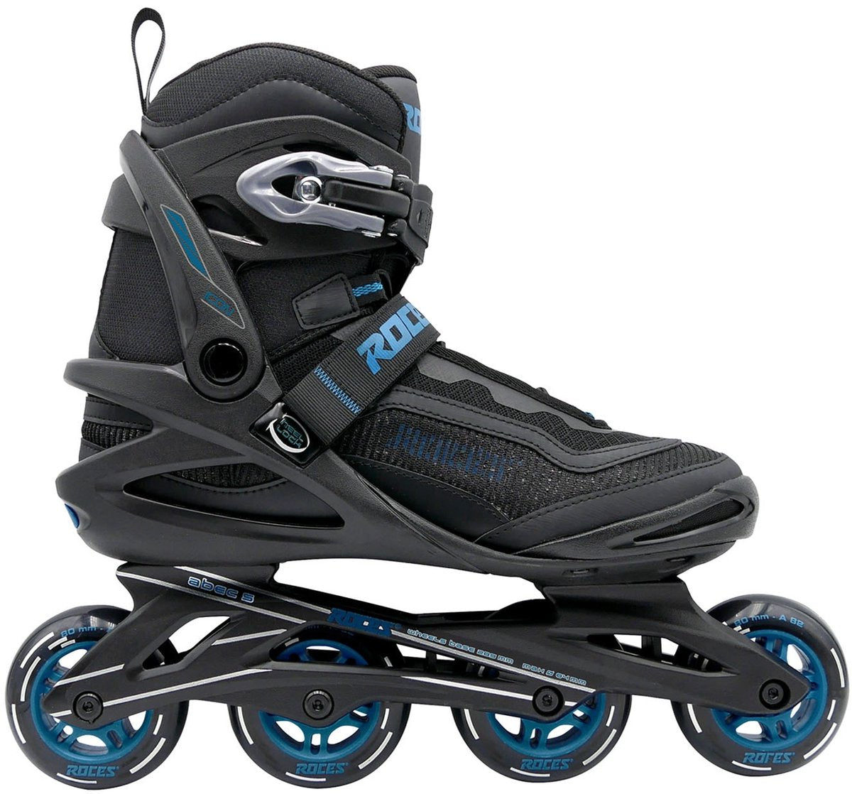 Roces Icon X 80 Inline Skates - Inlineskates - Schwarz Blau - Größe 45