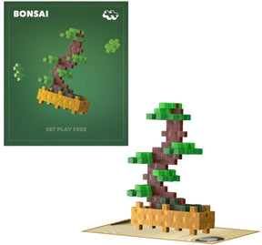 Plus-Plus Pflanzenpaket Blumenbonsai 4338 – botanisches Bauspielzeug – Konstruktionsspielzeug – Set mit 50 Bausteinen – ab 5 Jahren