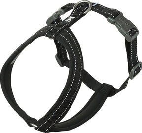 Hurtta Geschirr Casual Y-Eco Schwarz – Hundegeschirr – 50–60 cm